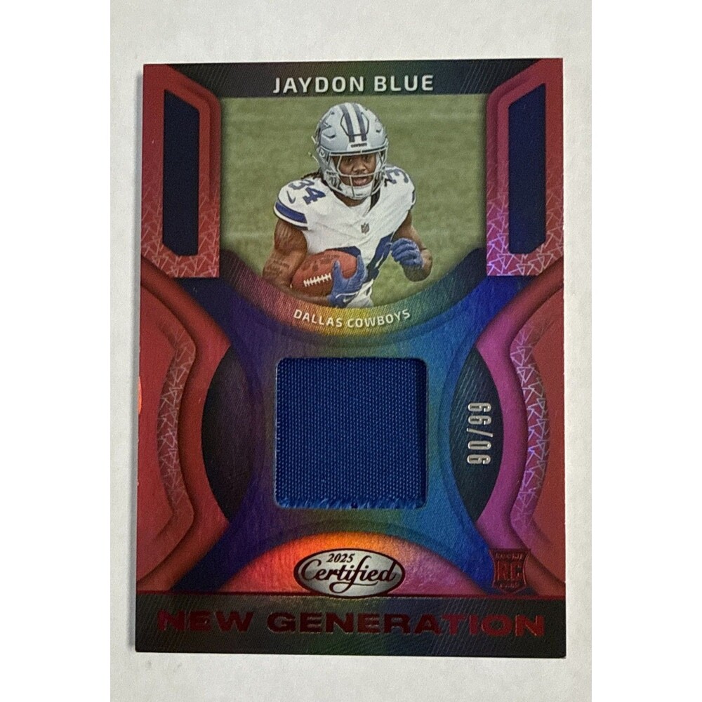 2025 Panini Certified - New Generation Mirror Jaydon Blue #NGJ-JBE Red /99